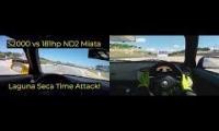 REAL vs GTS Honda S2000 Laguna Seca onboard lap