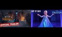 Frozen over the trailer with about 5 seconds delay