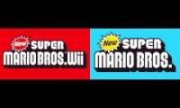 Mario Wii and DS overworld theme synced