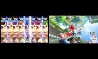 (THE END OF THE WORLD REMIX!) SSBU DK Frenzy Fight Sparta Mario Kart Remix