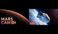 Look this mars and earth from space