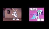 Bugs Bunny Angry Meltdown Scene Sparta Party Hard Remix