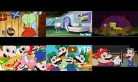 MEGA YOUTUBE POOP COLLECTION PART 4 (3 SpongeBobs Vs 3 Hotel Marios)