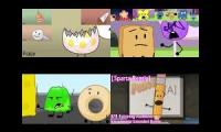 BFDI And BFB Sparta Remix Quadparison