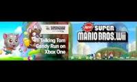 Talking Tom Candy Run Xbox One vs New Super Mario Bros. wii