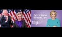 Thumbnail of 2 hillary clintons talking to on 2016 and 2021