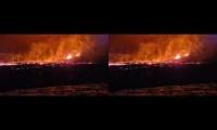 Volcanic eruption in Iceland cam 1+2