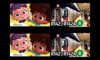 Two Abby Hatcher R142 R142A 6 Train 4 Parison