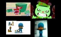 Happy Tree Friends vs Pocoyo Sparta Quadparison