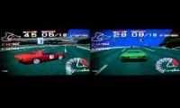 Ridge Racer : Beginner RT XEVIOUS RED Vs RT XEVIOUS GREEN