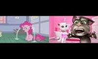 Sparta Shadow Queen Extended Mix 2 Parison Pinkie Pie Vs Talking Tom (R172)