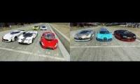 Devel Sixteen vs Bugatti Vision GT vs De Tomaso P72 vs Ford GT vs other 4 at Old Spa
