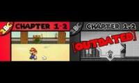 Super Paper Mario: Afoot in the Foothills (1-2) Comparison