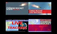 out of control falling chinese rocket live