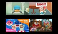 UpToFaster 4 Parison:Pocoyo, Roys Bedoys, Baby Shark & TAWOG