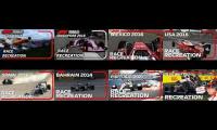F1 race recreations mashup