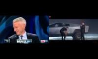 Anderson Cooper reacts to Cybertruck Reveal