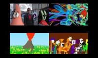 (SpongeBob In Real Life Vs Parappa The Rapper Vs BFDI 22 Vs Cartoonmania) Sparta Quadparison