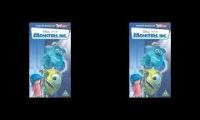 Monsters Inc End Credits but recorded to a real VHS tape