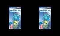 Monsters Inc End Credits but recorded to a real VHS tape