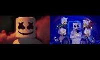 Marshmello Ducktales I can fly! Music Song Comparison