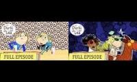 2 episodes of Charlie And Lola playing at once