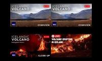 Live volcanic eruption in Iceland