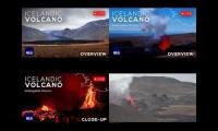 Live volcanic eruption in Iceland