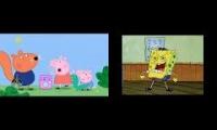 SpongeBob vs Peppa Sparta God Remix