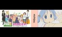 Maiddragon and Nichijou OP comparsion