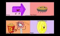 BFDI Auditions Quadparison