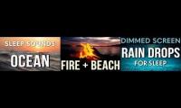 Bonfire Beach Night Rain Sounds