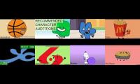Bfdi auditions, but its with 7 other versions