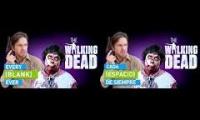 EVERY WALKING DEAD EVER ENGLISH vs ESPANOL
