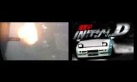 AC-130 Close Air Support - Raining Fire vs. Initial D - Night Of Fire