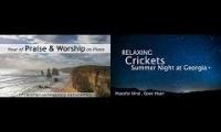 Hymns with cricket relaxing piano nature