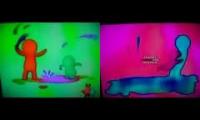 Noggin and Nick Jr Logo Collection Split Lost Effect