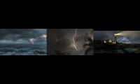 Stormy ambience with ocean