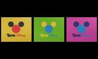 (REMAKED) Toon Disney Branding Threeparsion (Yellow,Green & Pink)