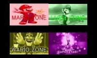 MARIO LUIGI WARIO WALUIGI ZONE MASHUP 4X