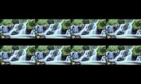 Hati tenang dengan musik Sunda dibawah air terjun