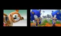 Sonic dances to turkey dance