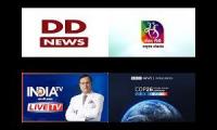 4 - DD NEWS, SANSD TV , INDIA TV N bbc  - MAN SINGH