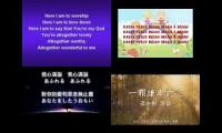 Thumbnail of Four different languages of songs remix
