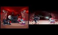 Hank, Eteled, Ron and Little Man vs Boyfriend ft. Tricky, Austin and Bob