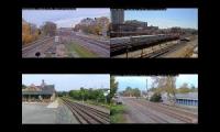 Four Way Railcam Busy Crossings