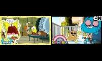 Spongebob SquarePants and the amazing world of gumball annony gose super duper