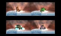 All 4 Earth Skylanders Spyros Adventure Soul Gem Previews At Once