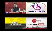 4 - DD NEWS, SANSD TV , zee news