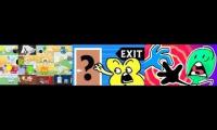 Thumbnail of every bfb episode played at once 1-17